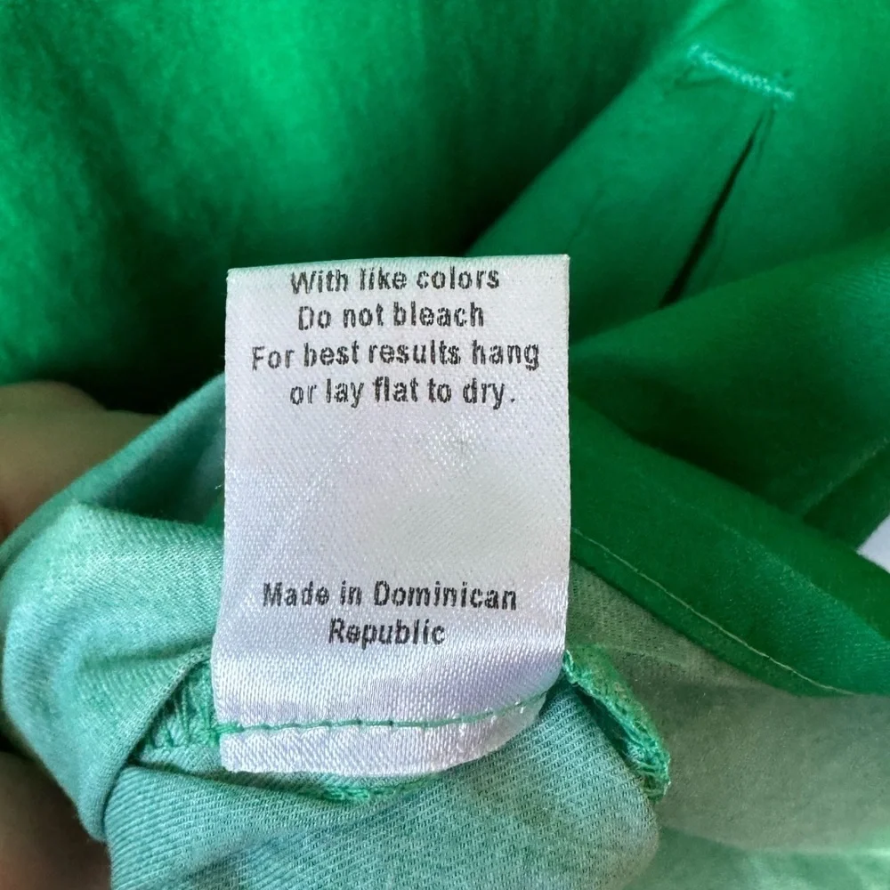 Rebecca Minkoff Green Cotton Shirt Dress - Picture 8 of 8